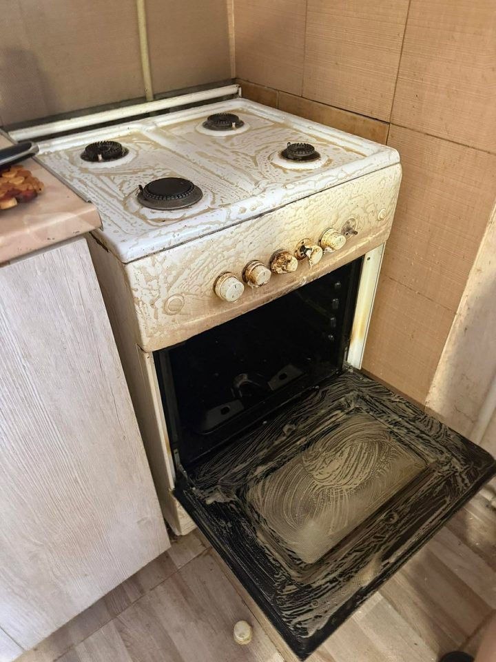 Before — Gas stove